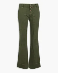 Frame Denim The Utility Slim Stacked high-rise bootcut jeans - Green Green