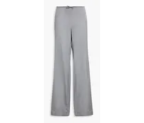 Mentalo satin-twill wide-leg pants - Gray