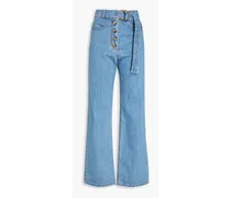 Emily high-rise wide-leg jeans - Blue