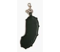 Leather keychain - Green