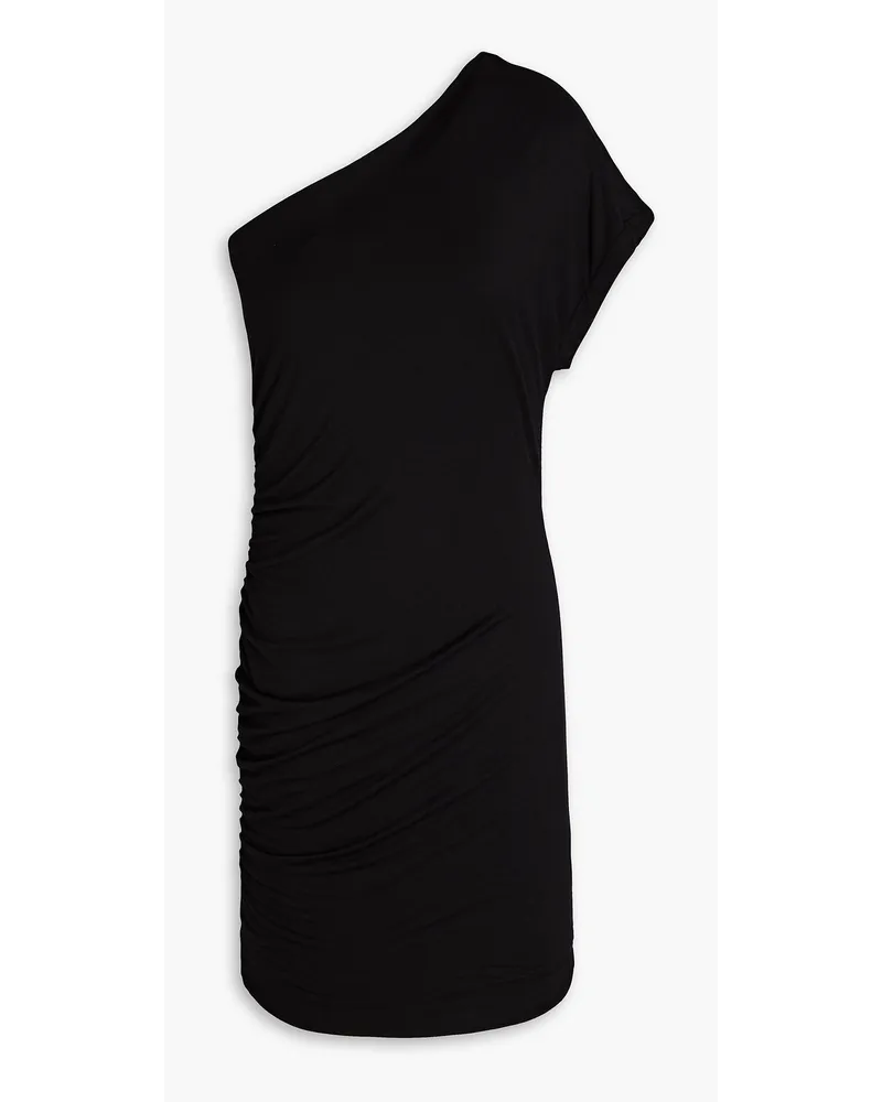 IRO Kodala one-shoulder ruched jersey mini dress - Black Black