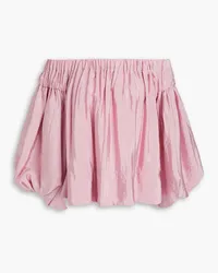 REJINA PYO Carly off-the-shoulder gathered taffeta top - Pink Pink