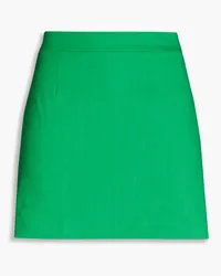 Frame Denim Linen-blend twill mini skirt - Green Green