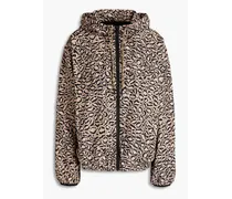 Lila leopard-print shell hooded jacket - Animal print