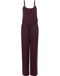 Skin Tiffany washed stretch-silk jumpsuit - Burgundy Burgundy