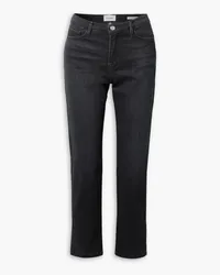 Frame Denim Le Nouveau high-rise straight-leg jeans - Black Black