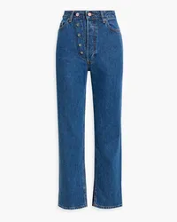 Ganni Figni high-rise straight-leg jeans - Blue Blue