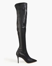 Giuseppe Zanotti Lucrezia faux stretch-leather over-the-knee boots - Black Black