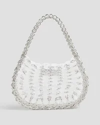 Paco Rabanne 1969 Mini Mess two-tone acrylic and chainmail tote - White White