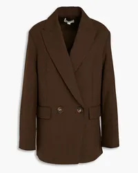 Vince Double-breasted wool-blend blazer - Brown Brown