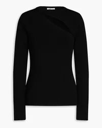 Victoria Beckham Cutout stretch-knit top - Black Black