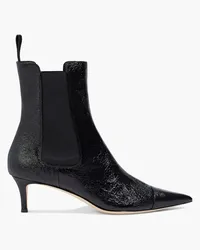 Giuseppe Zanotti Raquel 50 crinkled patent-leather ankle boots - Black Black