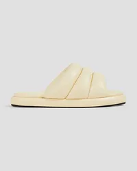 Proenza Schouler Quilted leather slides - White White