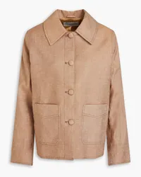 Officine Generale Linen-blend twill jacket - Neutral Neutral