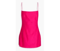 Silk-satin mini dress - Pink