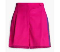 Striped wool shorts - Pink