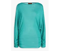 Metallic wool-blend sweater - Blue