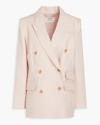 Zimmermann Double-breasted linen blazer - Pink Pink