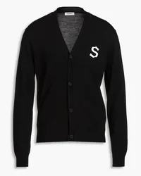 Sandro Appliquéd wool cardigan - Black Black