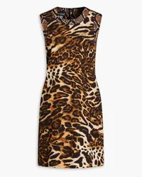 Moschino Printed crepe mini dress - Animal print Animal