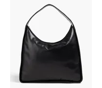 Minnie padded leather shoulder bag - Black
