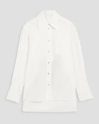 Zimmermann Virgo printed cotton and silk-blend poplin shirt - White White