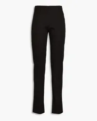 BITE Studios Ribbed jersey straight-leg pants - Black Black