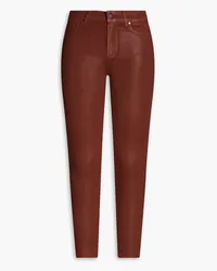 Paige Hoxton waxed mid-rise skinny jeans - Red Red