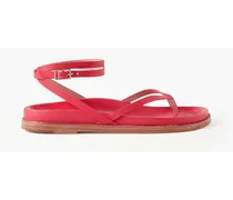 Leather sandals - Red