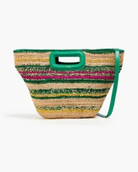 Maje Raffia tote - Green Green