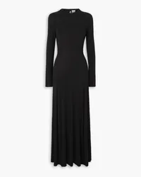 Ninety Percent Anteros open-back stretch-Micro Modal jersey maxi dress - Black Black