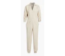 Lyocell-blend twill jumpsuit - Gray