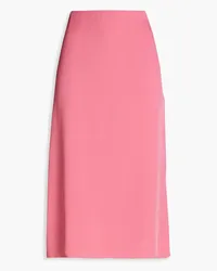 Theory Silk crepe de chine midi pencil skirt - Pink Pink