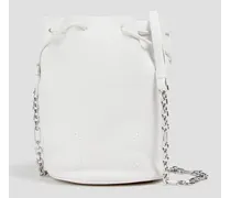Tabi leather bucket bag - White