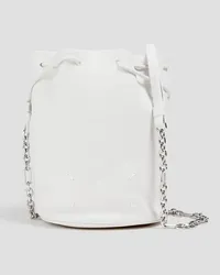 Maison Margiela Tabi leather bucket bag - White White