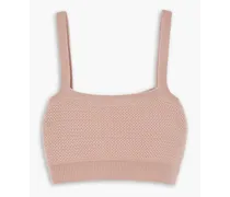 Imperial cropped cashmere camisole - Pink