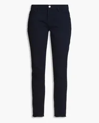 Frame Denim Le Garcon cropped mid-rise straight-leg jeans - Blue Blue