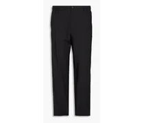 Wool-crepe pants - Gray