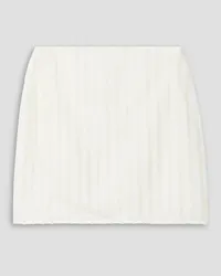 Savannah Morrow Dylan striped linen mini skirt - White White