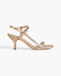 Iris & Ink Fatimah metallic leather slingback sandals - Metallic Metallic