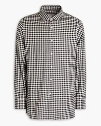 Dunhill Checked cotton-flannel shirt - Black Black