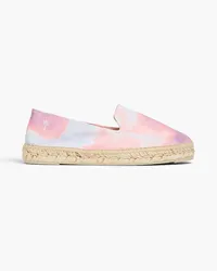 Manebí Tie-dyed canvas espadrilles - Pink Pink