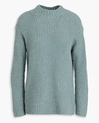 Vince Ribbed wool and yak-blend sweater - Green Green