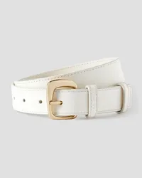 Jacquemus Leather belt - White White