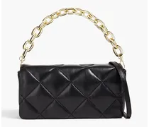 Hera quilted leather shoulder bag - Black