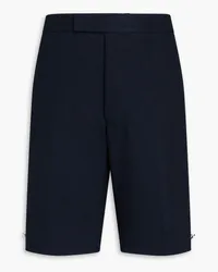 Thom Browne Striped cotton-blend bouclé shorts - Blue Blue