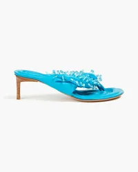 Jacquemus Les Sandales Mari bead-embellished leather sandals - Blue Blue