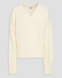 Totême Oversized wool-blend sweater - White White