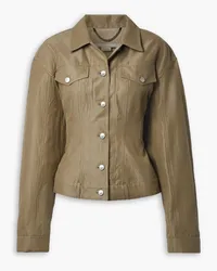 Stella McCartney Cotton and linen-blend jacket - Neutral Neutral