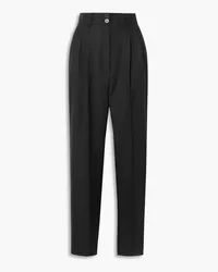 RACIL Gentleman pleated wool tapered pants - Black Black